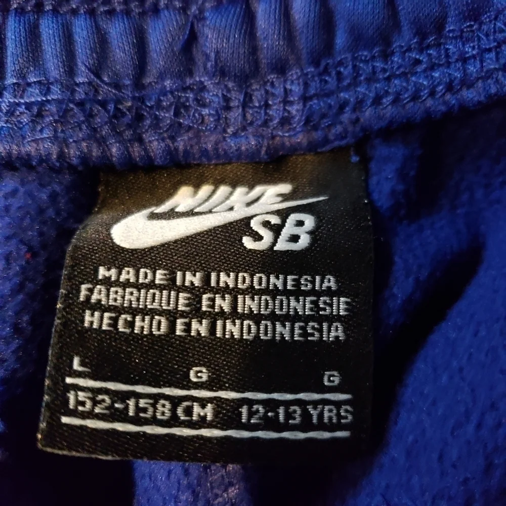 Nike SB Boys Large Royal Blue Sweat Pants Skateboarding